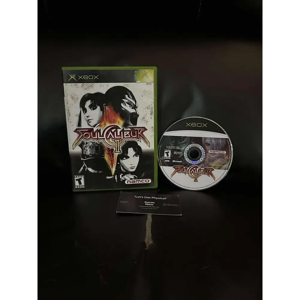 Soul Calibur II Microsoft Xbox Item and Box Video Game